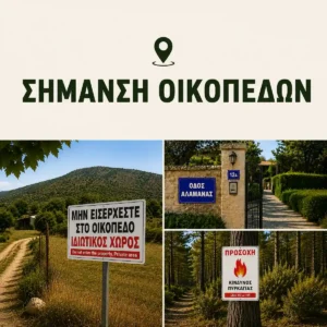 Σήμανση οικοπέδων