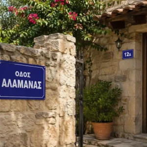 επιγραφές οδού και αρίθμησης δρόμων
